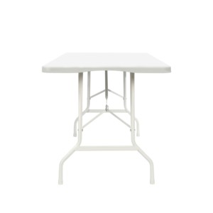 Mesa Plegable Resistente, Plegable por la Mitad, Mesa Larga Multiusos, Mesa Plegable de Metal, Mesas Portátiles de Plástico para Fiestas - Product Image 2