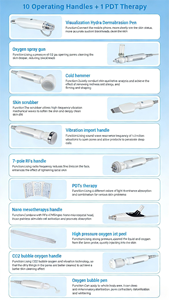 H2o2 हाइड्रो स्किन क्लीनिंग डिवाइस पेशेवर 1 हाइड्रा डर्माब्रेशन चेहरे मशीन में 10 - Product Image 4