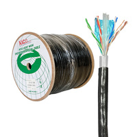 Câble Ethernet CAT6 FTP de marque KICO 305m 1000FT Câble LAN intérieur/extérieur Cuivre sans oxygène CCA Câbles de communication réseau