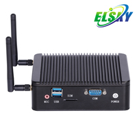 ELSKY nano pc HD H264 3D Play J1900 dual Cores 2.42GHz Fanless pc barebone