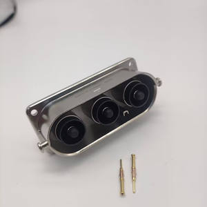 HV EV 3 pôles automobile électrique HVIL <span class=keywords><strong>connecteur</strong></span> 120A pour véhicule électrique câble <span class=keywords><strong>25mm2</strong></span> Orange blindé - Product Image 4