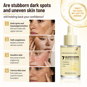 Suero de Glutatión para Rostro, Aclarante, Corrector de Manchas Oscuras, Regenerador <span class=keywords><strong>Celular</strong></span> para Piel Sensible, Efecto Lifting, 30ml - Product Image 2