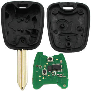 Télécommande à 2 boutons 433MHz ID46 puce pour citroën C2 C3 <span class=keywords><strong>C4</strong></span> Saxo <span class=keywords><strong>Picasso</strong></span> Xsara Berlingo SX9 lame non coupée - Product Image 4