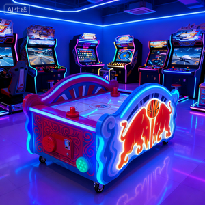 Table de hockey sur air pas chère pour garçon de sept ans, mini-jeu de sport d'intérieur avec armoire arrondie sécurisée, fournisseur en gros - Product Image 4