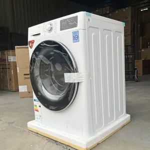 Nova máquina de lavar roupa com tambor de tanque de lavagem, máquina de lavar doméstica de 10,5 kg, exportação, regulamentos europeus
