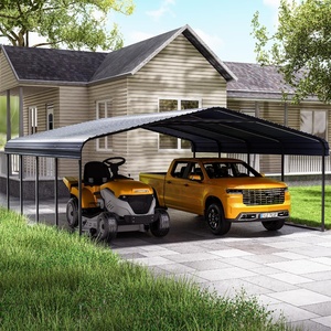 Abri <span class=keywords><strong>de</strong></span> voiture et <span class=keywords><strong>de</strong></span> camping-car portable en acier robuste moderne 20x20, garage pour voiture, revêtement en poudre - Product Image 3