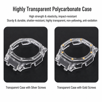 Kit de remplacement de boîtier et de bracelet pour montre GMA-S2100 GA-2100, en silicone transparent, avec boucle à ardillon de 22 mm