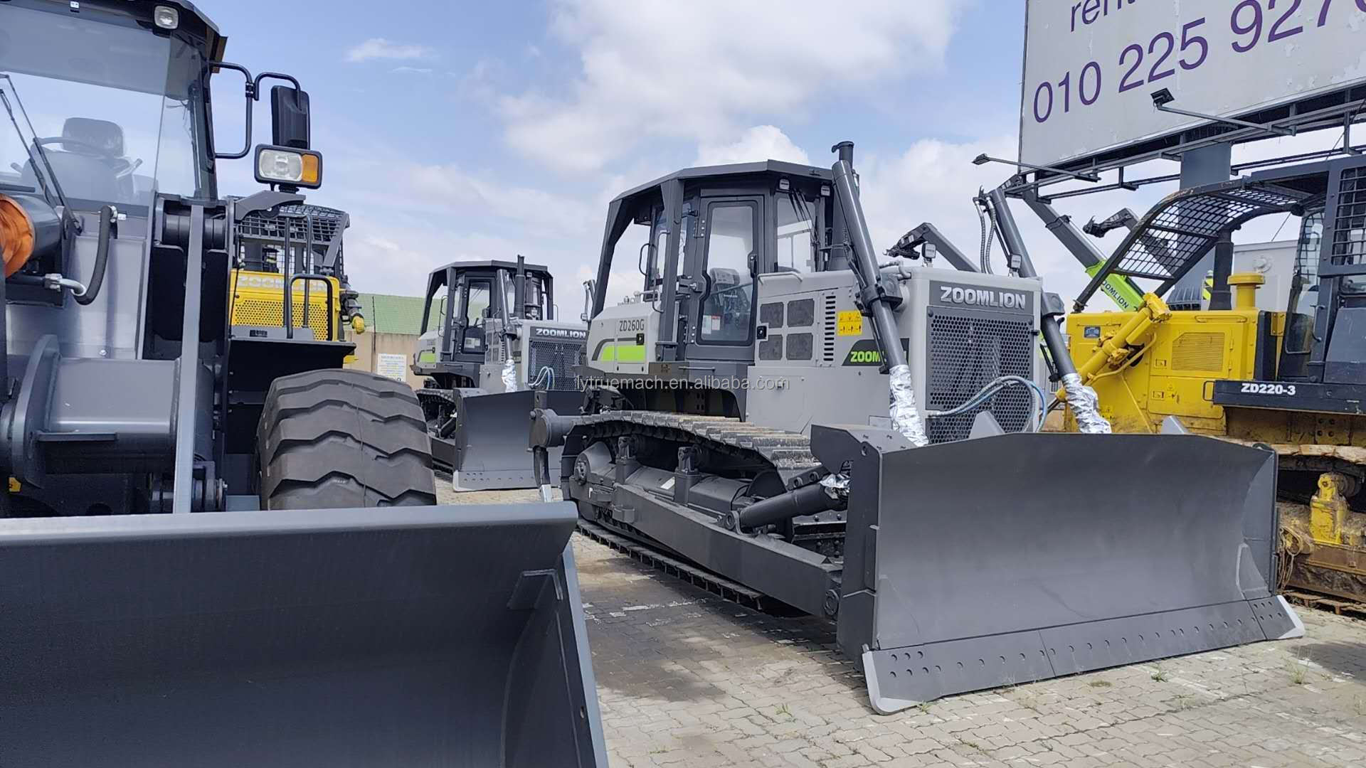 ライオン ZOOMLION ZD260G 260HP Crawler Bulldozer com três Shanks Ripper