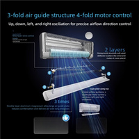 AC Split Wall Mounted GREE 12000BTU Inverter Smart dengan Kontrol Aplikasi untuk Pabrik Manufaktur Dalam Ruangan