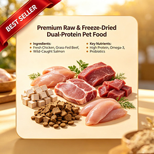 <span class=keywords><strong>Cibo</strong></span> <span class=keywords><strong>per</strong></span> <span class=keywords><strong>Cani</strong></span> e Gatti di Tutte le Età, 40% Proteine Grezze, Miscela di Carne Cruda Liofilizzata, Alta Assorbenza, Dieta Quotidiana <span class=keywords><strong>per</strong></span> Animali Domestici - Product Image 1