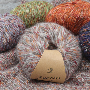 Hilo <span class=keywords><strong>de</strong></span> lana <span class=keywords><strong>de</strong></span> alpaca <span class=keywords><strong>de</strong></span> nueve colores, teñido, hecho a mano, para tejer, ganchillo, bufanda, gorro, chal, suéter, <span class=keywords><strong>de</strong></span> <span class=keywords><strong>fábrica</strong></span> - Product Image 5