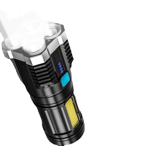 Lampe de poche 4LED, rechargeable, super lumineuse, lumière latérale COB, longue portée, Portable, multifonctionnelle, L-S03 - Product Image 2