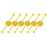 6 pièces pointeur de flèche en plastique pour jeu de société bricolage pour fête école classe usage domestique conseil Spinner