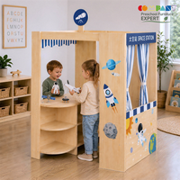 Mobilier moderne en bois pour la maternelle : Maison de jeu de rôle pour la petite enfance, la garderie et le jeu dramatique Montessori