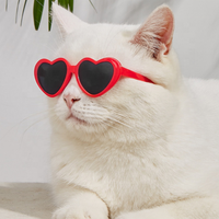 9 couleurs différentes, vente en gros par les fabricants, lunettes créatives pour chiens et chats, lunettes tendance en forme de cœur, lunettes de soleil photo