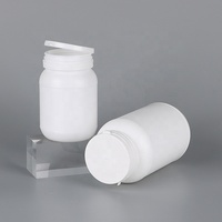 Bouteille en plastique HDPE de qualité alimentaire, réutilisable, scellée, pour poudre de protéines et capsules, avec corps de bouteille de couleur personnalisée