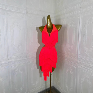 Body Sexy con Flecos para Mujer, Traje de Baile Latino, Jazz, Acrobacias - Product Image 2