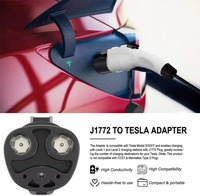 Adaptador de Carga para Vehículos Eléctricos IP54 60A, SAE J1772 CCS1 a Nacs, Compatible con Tesla Model Y L 3 X S