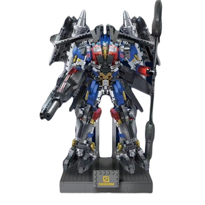 Gấu trúc tự làm lắp ráp siêu anh hùng Mech chiến binh trang trí Nhà 3D MECHA bọc thép cậu bé gạch hành động Đồ chơi robot khối xây dựng - Product Image 3