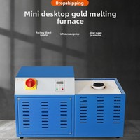 Fourneau de fusion électrique industriel pour l'or, le platine, le cuivre, machine de fusion rapide, fourneau à creuset portable 5 kg 3 kg, fusion en 3-5 minutes