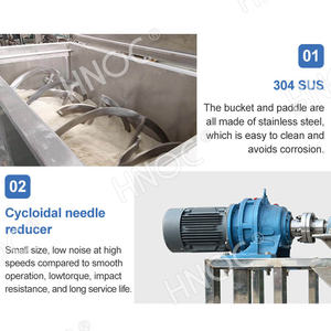 HNOC Blender <span class=keywords><strong>Mixer</strong></span> industri, pencampur melubangi bubuk poros ganda Horizontal - Product Image 3