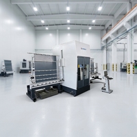 Máquina de Perforación Vertical CNC para Vidrio con PLC y Motor de 27KW 380V, Centro de Trabajo Vertical CNC para Vidrio de Alta Productividad