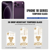 Protection d'écran en verre trempé 2.5D pour iPhone 18 Series, film protecteur d'écran avant HD transparent