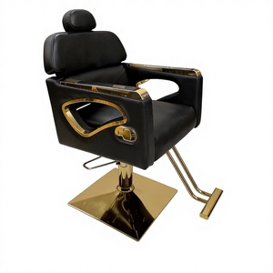 Chaise de salon de luxe Dongkai Cross-Border E-<span class=keywords><strong>Commerce</strong></span> DK-68118, pivotante, réglable en hauteur, multicolores, simple, en acier inoxydable, pour barbier - Product Image 1
