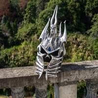 Casque du Roi Lich de Warcraft, Casque de Commandement, Couronne de Glace d'Arthas, Modèle d'accessoire portable pour cosplay