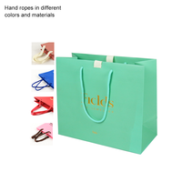 Sac cadeau recyclable en toile avec cordon de serrage, plastification d'art de ruban souvenir de mariage avec logo personnalisé pour les achats de vacances