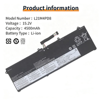 Yüksek Kaliteli L21M4PD8 L21C4PD8 L21L4PD8 Laptop Pili, LENO VO ThinkBook 16 G4+ IAP ARA Yedek Dizüstü Bilgisayar Pili