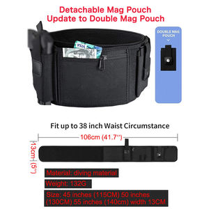 Cinturón táctico ajustable de neopreno suave y cómodo para portar ocultamente, para mujeres y hombres - Product Image 2