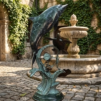 Statue de poisson Koi en bronze moulé à la cire perdue sur mesure, sculpture aquatique sur mesure pour anniversaire, Fête nationale, hôtels de luxe, jardins