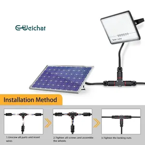 E-Weichat T-Shape Waterproof Outdoor Electrical Connector Waterproof Fast Connector IP 68 Waterproof Terminal Block Connector