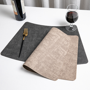 Wholesale Modern Fan Shaped Eco-Friendly Leather <b>Placemat</b> Customized Design/Color Logo Normal Size for Household <b>Dining</b> <b>Table</b> - Product Image 4