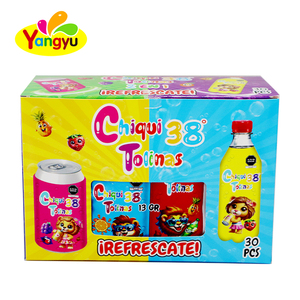 Caramelos prensados creativos al por mayor con forma de botella de refresco, sabor a frutas mixtas en sobre - Product Image 4
