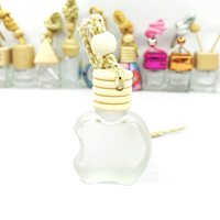 Flacon diffuseur de parfum en verre transparent mat de 8 ml, 10 ml, 12 ml pour voiture, avec bouchon à vis, emballage personnalisé et sérigraphie