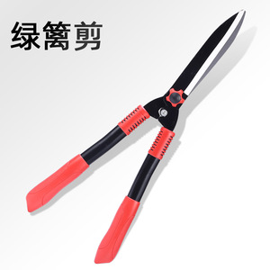 Green Smooth Adjustable Hedge Shears 45-60 Cm High Carbon Steel Chrome Plated For Garden Trimming - Product Image 1