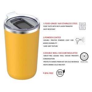 ANSHENG Tumbler da Viaggio Personalizzato 20oz a Doppia Parete, Isolato Sottovuoto in Acciaio Inox 304, Tumbler Affusolato con Coperchio - Product Image 4