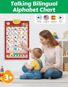 Póster de Sonidos del Alfabeto Personalizado, Tabla de Pared Parlante, Material Educativo Temprano para Niños, Papel, Cartón, Arte Personalizado - Product Image 5