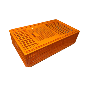 Gabbie Lunghe in Plastica Arancione per Polli, Stampate a Iniezione, per Trasporto Pollame Vivo con Coperchio - Product Image 4