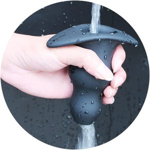 Tapón Anal de silicona para juguetes eróticos, productos para adultos, Juguetes sexuales anales para hombres y mujeres, masajeador de próstata, color negro - Product Image 4