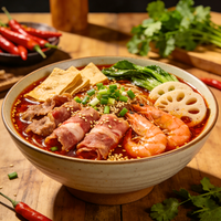 WXE F502 Base de fondue épicée du Sichuan avec piments et poivre du Sichuan, sachet de 500g