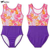 Justaucorps de gymnastique et de danse pour femme, personnalisé, superbe, sans manches, violet, orné de strass, mystique, en Spandex, ensemble de danse court pour l'entraînement