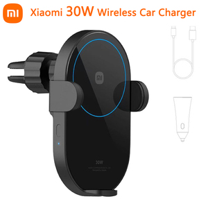 <span class=keywords><strong>Chargeur</strong></span> de <span class=keywords><strong>voiture</strong></span> sans fil 30W Max, charge rapide sans fil, prise en charge de l'arrêt automatique et de l'extension inductive, support de téléphone - Product Image 2