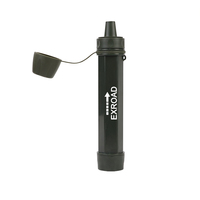 Paille filtrante d'eau portable Exroad pour extérieur, 0,1 micron, sans BPA, 5000 L, purificateur d'eau de survie pour la randonnée, le camping et le trekking