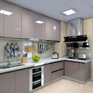 Ensemble de meubles de cuisine modulaire personnalisé, ensemble de meubles de cuisine modernes de luxe abordable, cuisines complètes pour la maison - Product Image 1