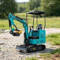 Mini-excavatrice TP15 de 1,5 tonne certifiée EPA, petite pelle compacte sur chenilles avec moteur Yanmar Kubota, machine de terrassement de 1500 kg