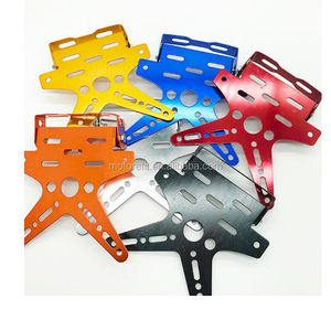 Support de plaque d'<span class=keywords><strong>immatriculation</strong></span> de <span class=keywords><strong>moto</strong></span> cnc, ajustable pour motocyclette, support de plaque d'<span class=keywords><strong>immatriculation</strong></span>, couverture en alliage d'aluminium universel - Product Image 3