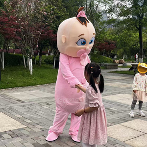 Costume gonflable Shengchi pour révélation du sexe, c'est un garçon ou une fille, canon à confettis rose et bleu, fête prénatale, costume de mascotte adulte pour extérieur - Product Image 2